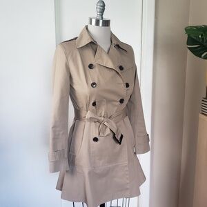 Contemporary Peacoat Trench Size Small